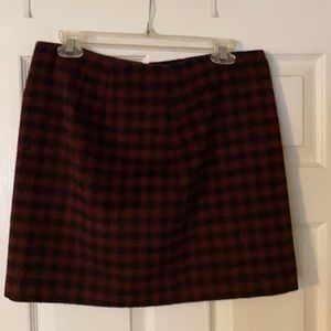 Madewell plaid skirt 8